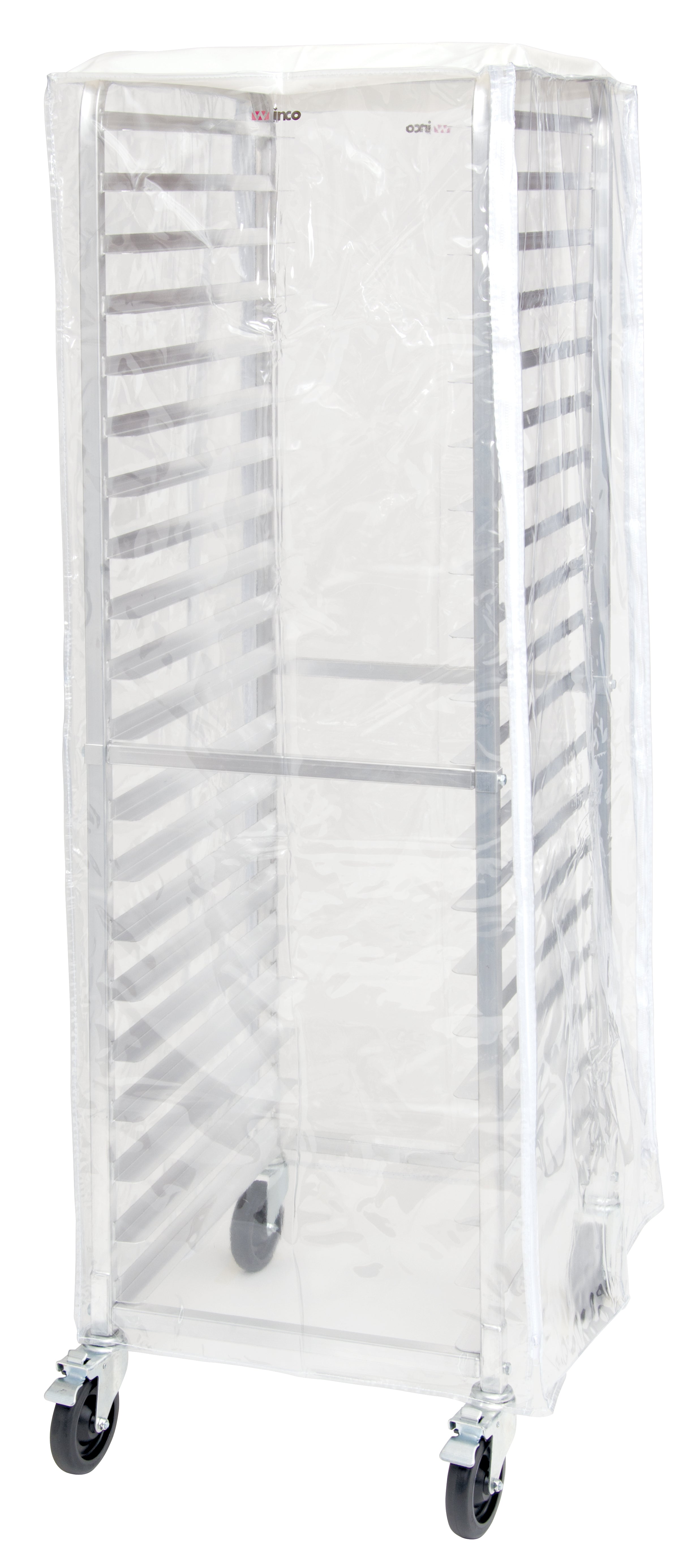 Curved Cv Racks Winco ALRK-20-CV PVC Rack Cover Clear for 20 and 30 Tier Racks ...