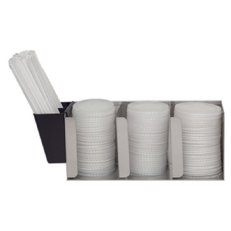 Carlisle L1014 17-1/8 Inch Lid Organizer Countertop with Adjustable Dividers