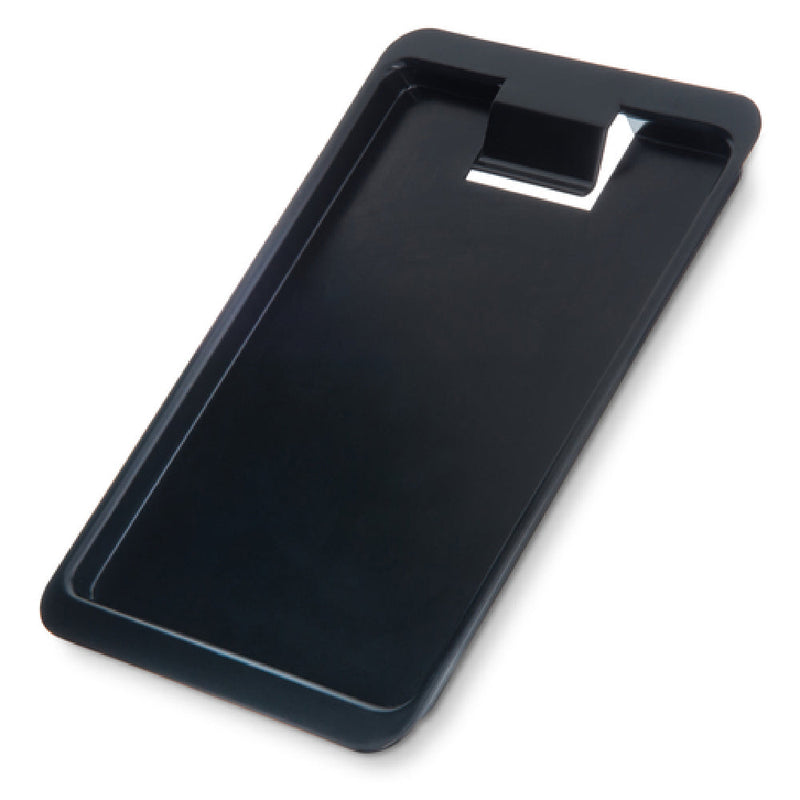 Carlisle 302003 7-3/4 Inch Check Holder Tip Tray with Clip Styrene Black