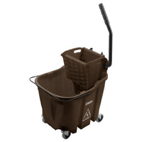 Carlisle 8690401 Mop Bucket Combo Side Press Wringer Brown