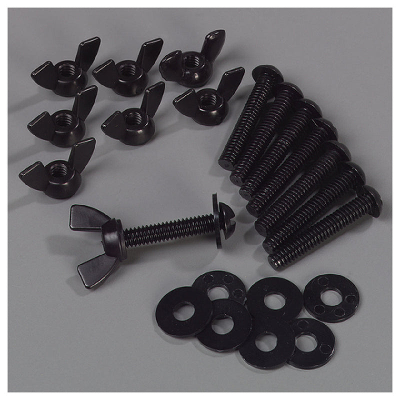 Carlisle 770400 Sneeze Guard Hardware Double-sided Nylon Black