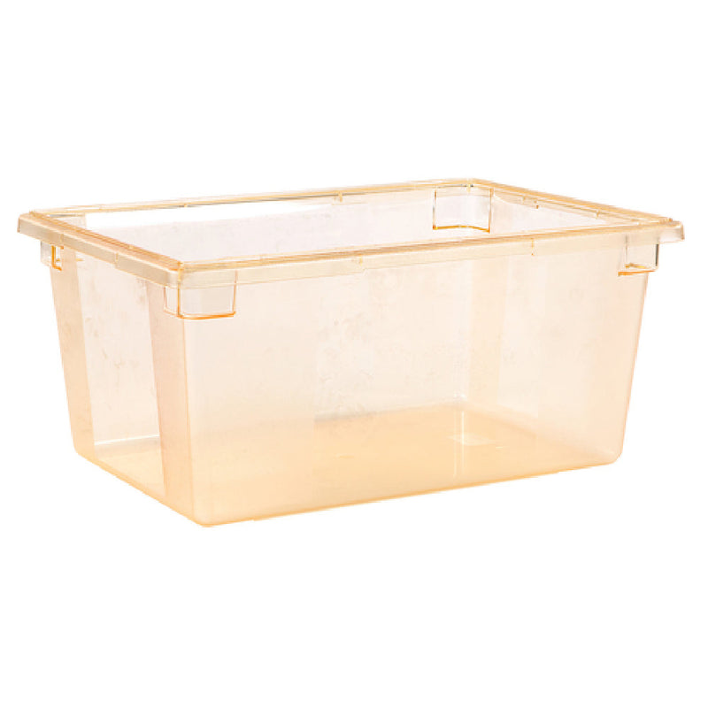 Carlisle 10623C22 26 Inch Food Storage Box Yellow Polycarbonate Durable with Easy Grip