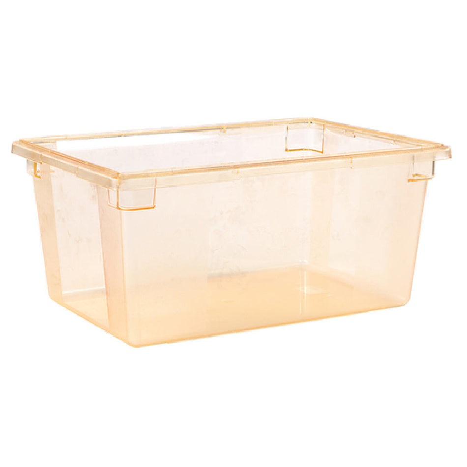Carlisle 10623C22 26 Inch Food Storage Box Yellow Polycarbonate Durable with Easy Grip