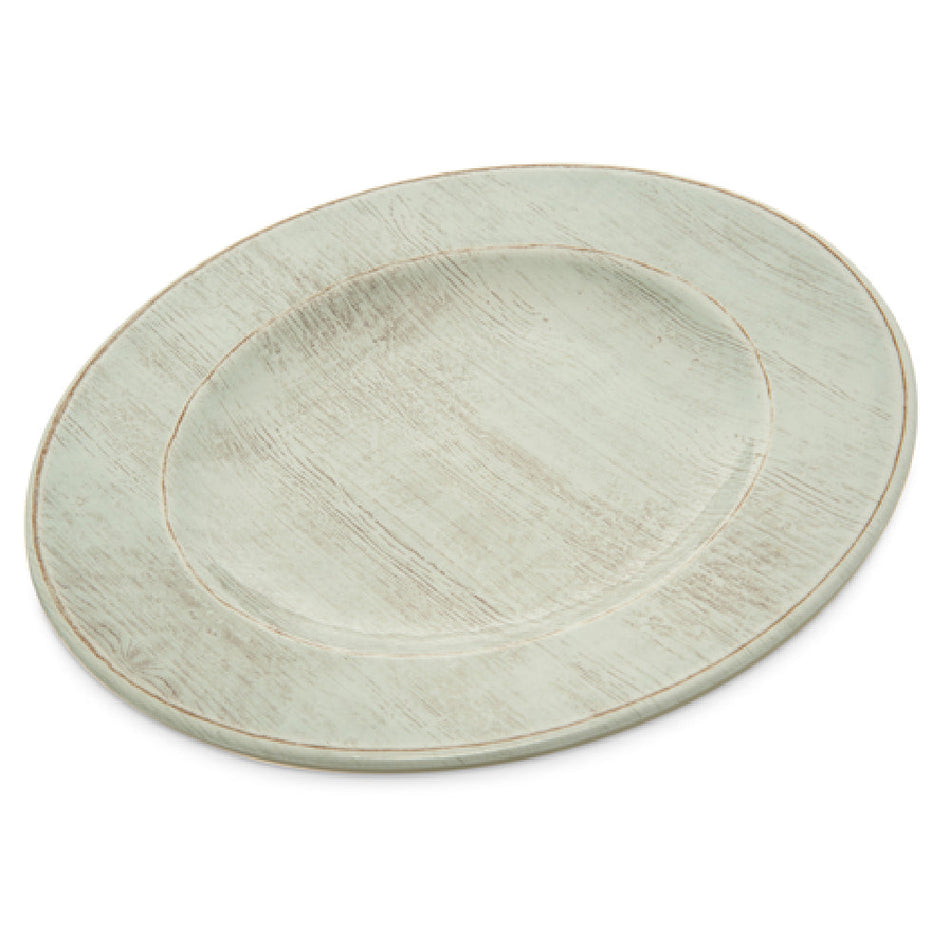 Carlisle 6400206 9 Inch Diameter Round Plate Dishwasher Safe Buff Melamine