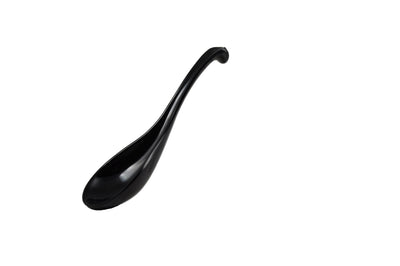 Thunder Group 7000BL 1 Oz Serving Spoon Solid Break-Resistant Melamine Black
