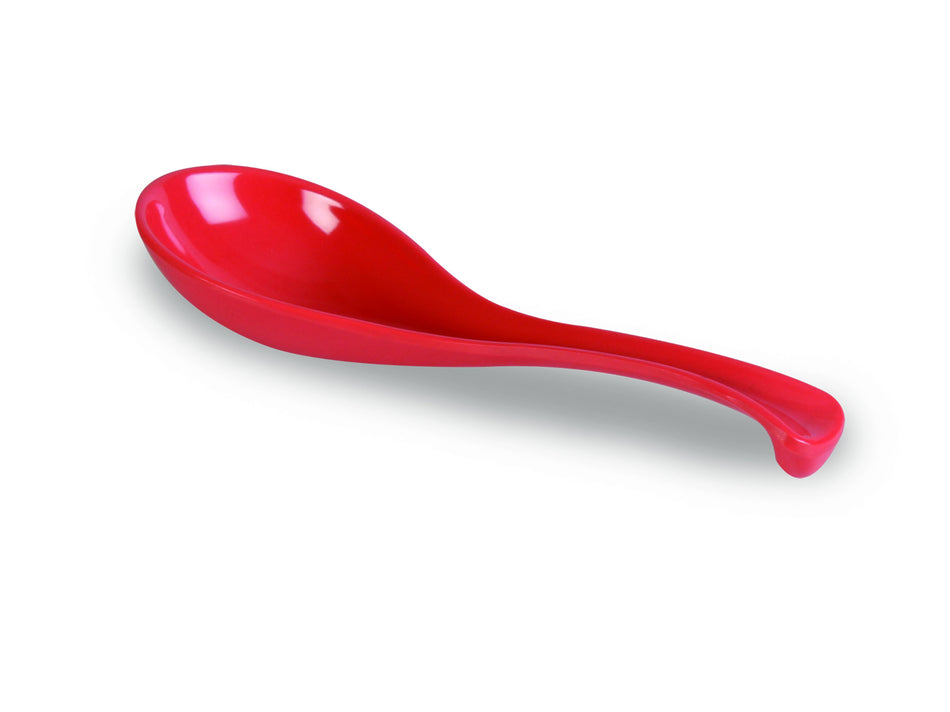 12 Pack 1 oz, 6-3/8" Spoon, Orange Color, Melamine, BPA Free, Dishwasher Safe, Break-Resistant, Shatter-Resistant, No Microwave, No Oven