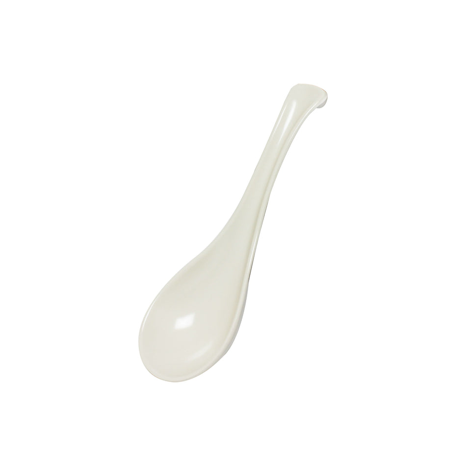 12 Pack 1 oz, 6-3/8" Spoon, Ivory Color, Melamine, BPA Free, Dishwasher Safe, Break-Resistant, Shatter-Resistant, No Microwave, No Oven