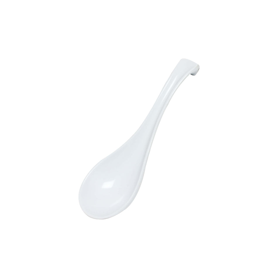 12 Pack 1 oz, 6-3/8" Spoon, White Color, Melamine, BPA Free, Dishwasher Safe, Break-Resistant, Shatter-Resistant, No Microwave, No Oven