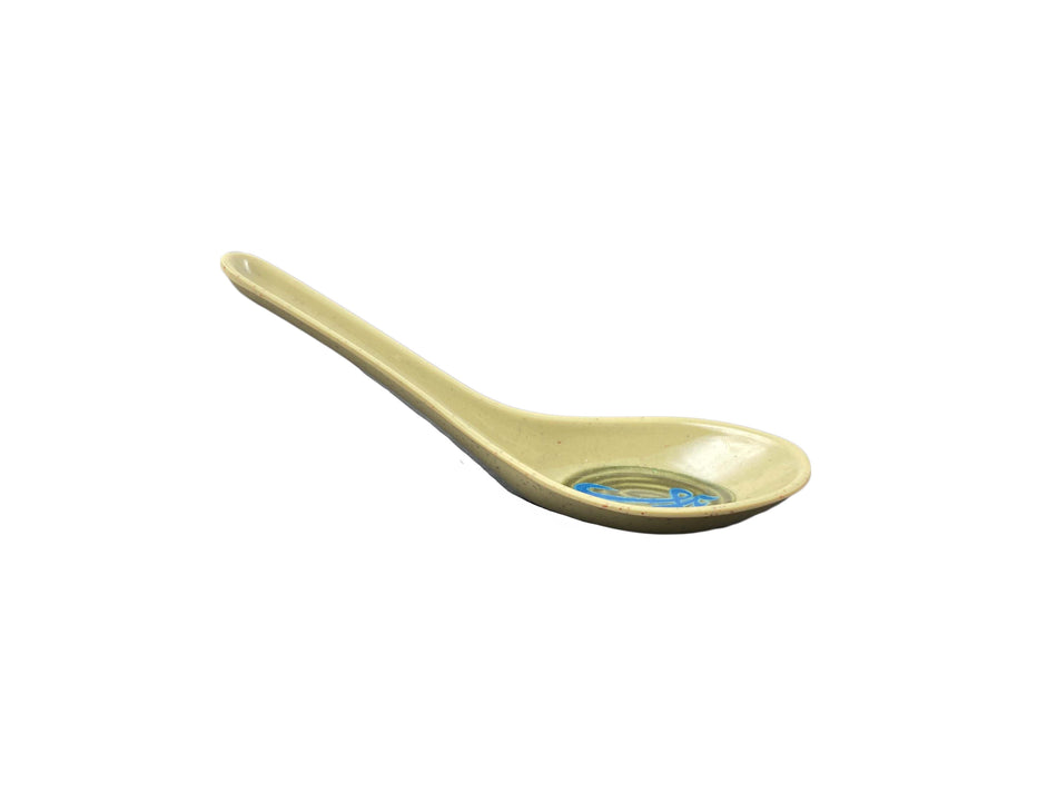 12 Pack 3/4 oz, 5-3/4" x 1-3/4", Wonton Soup Spoon, Wei Dinnerware, Melamine, BPA Free, Dishwasher Safe, Break-Resistant, Shatter-Resistant, No Microwave, No Oven