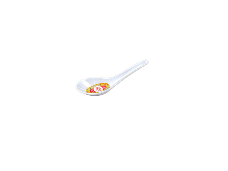 Thunder Group 7003R 3/4 Oz. Won Ton Soup Spoon Melamine Break-Resistant