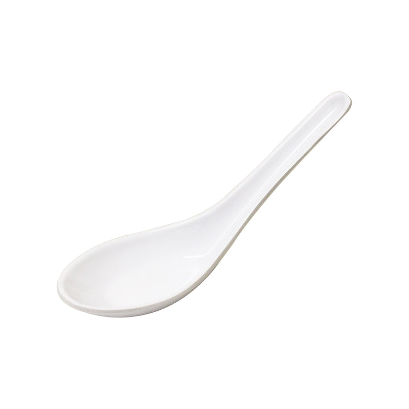 Thunder Group 7003W 3/4 Oz. Wonton Soup Spoon Melamine Break Resistant Imperial White