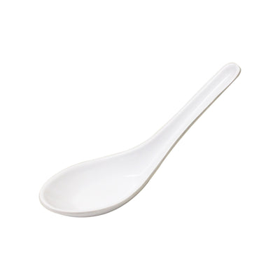 Thunder Group 7003W 3/4 Oz. Wonton Soup Spoon Melamine Break Resistant Imperial White
