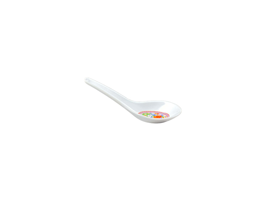 12 Pack 3/4 oz, 5-5/8" x 1-3/4", Spoon, Peacock Dinnerware, Melamine, BPA Free, Dishwasher Safe, Break-Resistant, Shatter-Resistant, No Microwave, No Oven