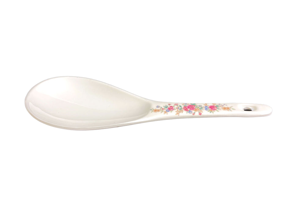 12 Pack 1-1/2 oz, 8-1/4" x 2-3/4", Rice Ladle, Rose Dinnerware, Melamine, BPA Free, Dishwasher Safe, Break-Resistant, Shatter-Resistant, No Microwave, No Oven