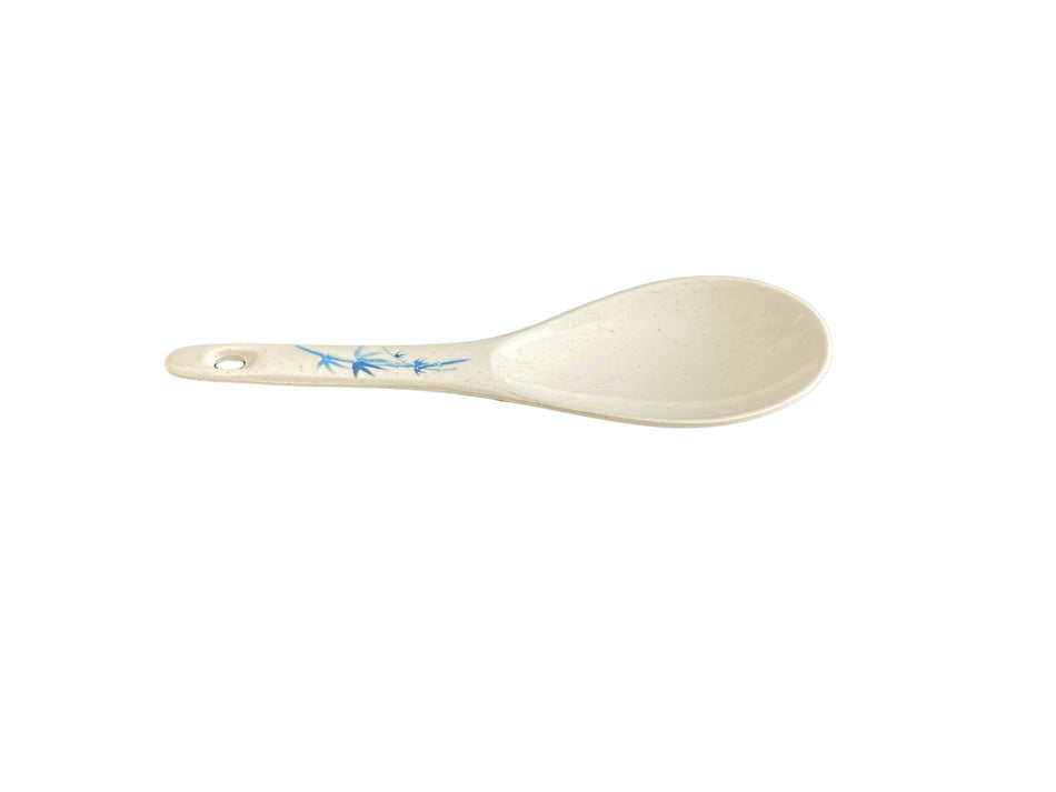 12 Pack 1-1/2 oz, 8-1/4" x 2-3/4", Rice Ladle, Blue Bamboo Dinnerware, Melamine, BPA Free, Dishwasher Safe, Break-Resistant, Shatter-Resistant, No Microwave, No Oven