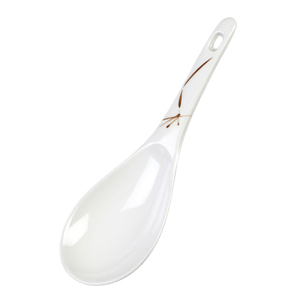 12 Pack 1-1/2 oz, 8-1/4" x 2-3/4", Rice Ladle, Bamboo Dinnerware, Melamine, BPA Free, Dishwasher Safe, Break-Resistant, Shatter-Resistant, No Microwave, No Oven