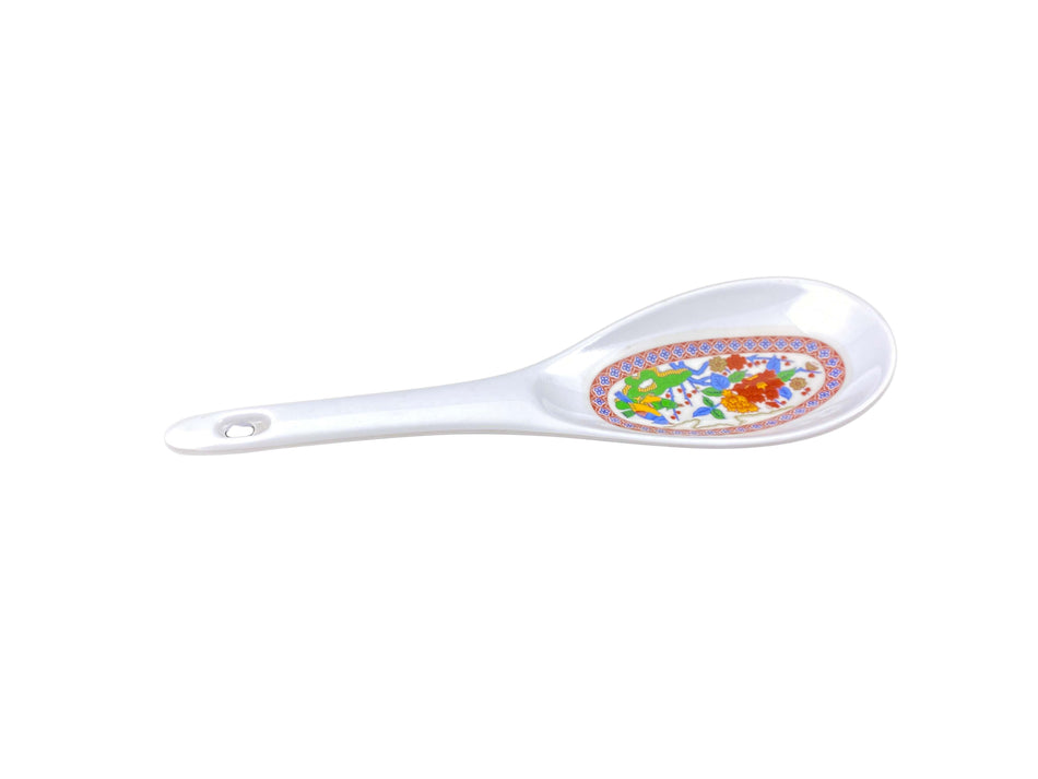 12 Pack 1-1/2 oz, 8-1/4" x 2-3/4", Rice Ladle, Peacock Dinnerware, Melamine, BPA Free, Dishwasher Safe, Break-Resistant, Shatter-Resistant, No Microwave, No Oven