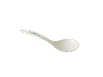 Thunder Group 7008BB 1-1/2 Oz Rice Ladle Melamine Blue Bamboo Dishwasher Safe