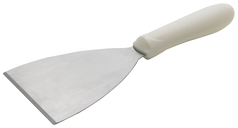 Winco TWP-40 4-7/8 Inch Stainless Steel Scraper with Polypropylene Handle