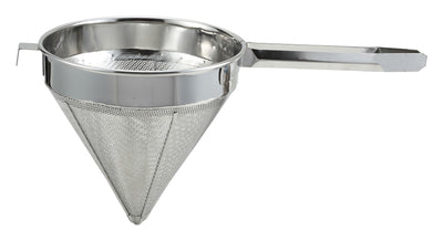 Winco CCS-8F 8 Inch Fine China Cap Strainer with Welded Handle Stainless Steel