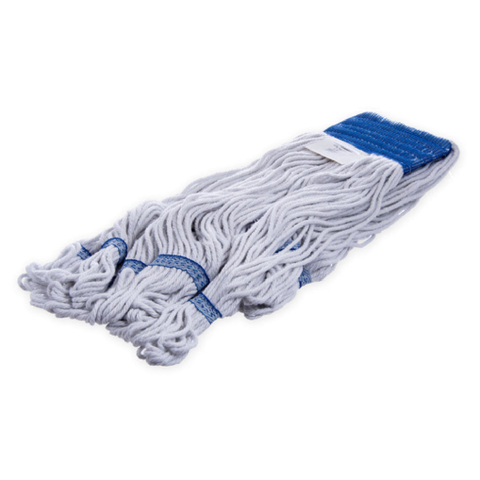 Carlisle 36943000 18 Inch X-large Wet Mop Head 4 Ply Loop End Cotton Synthetic