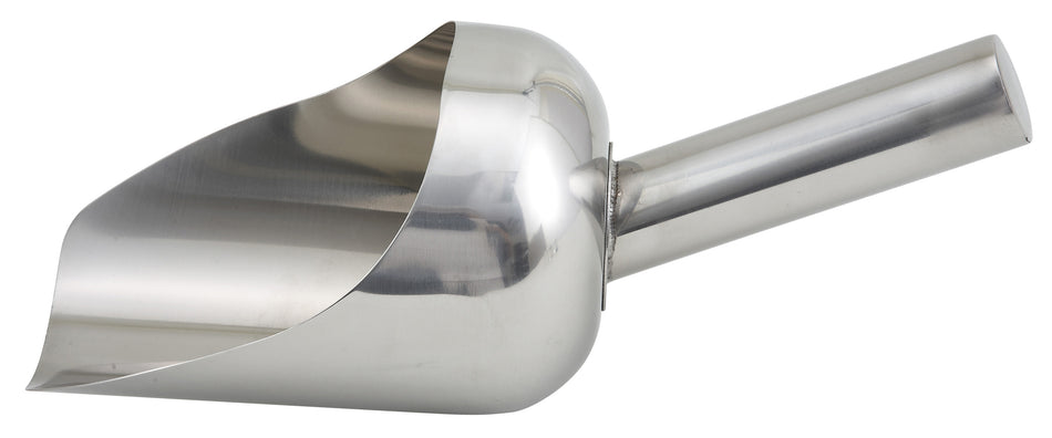 Winco SSC-2 1 Quart Utility Scoop Stainless Steel with Ergonomic Handle