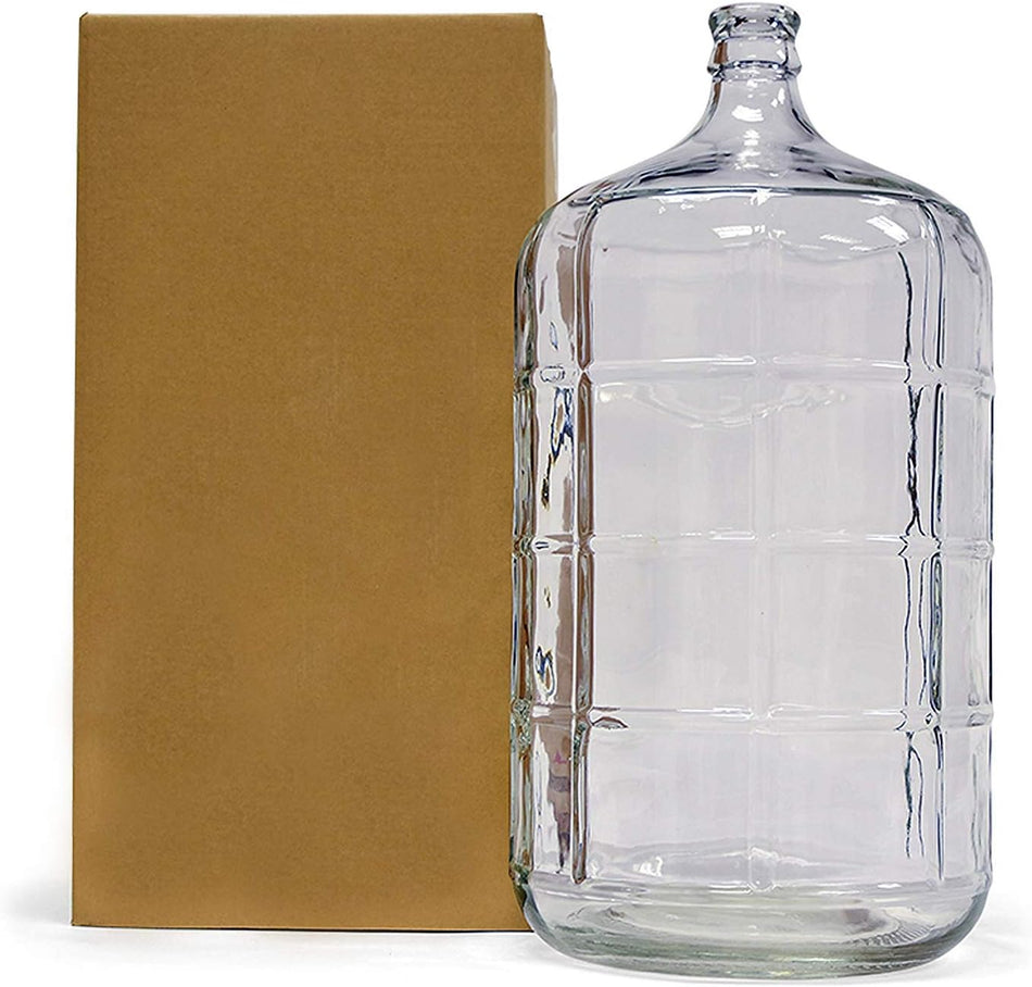6.5 Gallon Premium Glass Carboy for use in Homebrew Beer & Wine Fermenting, Water Jug, etc.