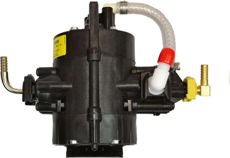 SHURflo 166-296-07 Gas-Operated Syrup Pump - 3/8" SS Barb Outlet with Auto Shut-Off