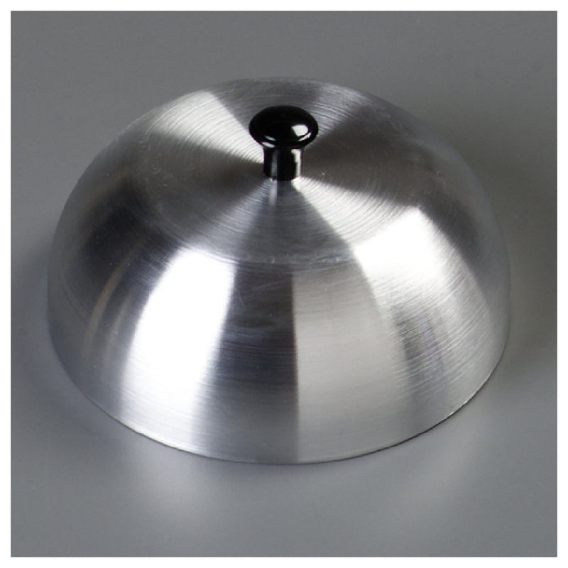 Carlisle 60103 6 Inch Diameter Burger Cover Aluminum Dishwasher Safe with Bakelite Knob