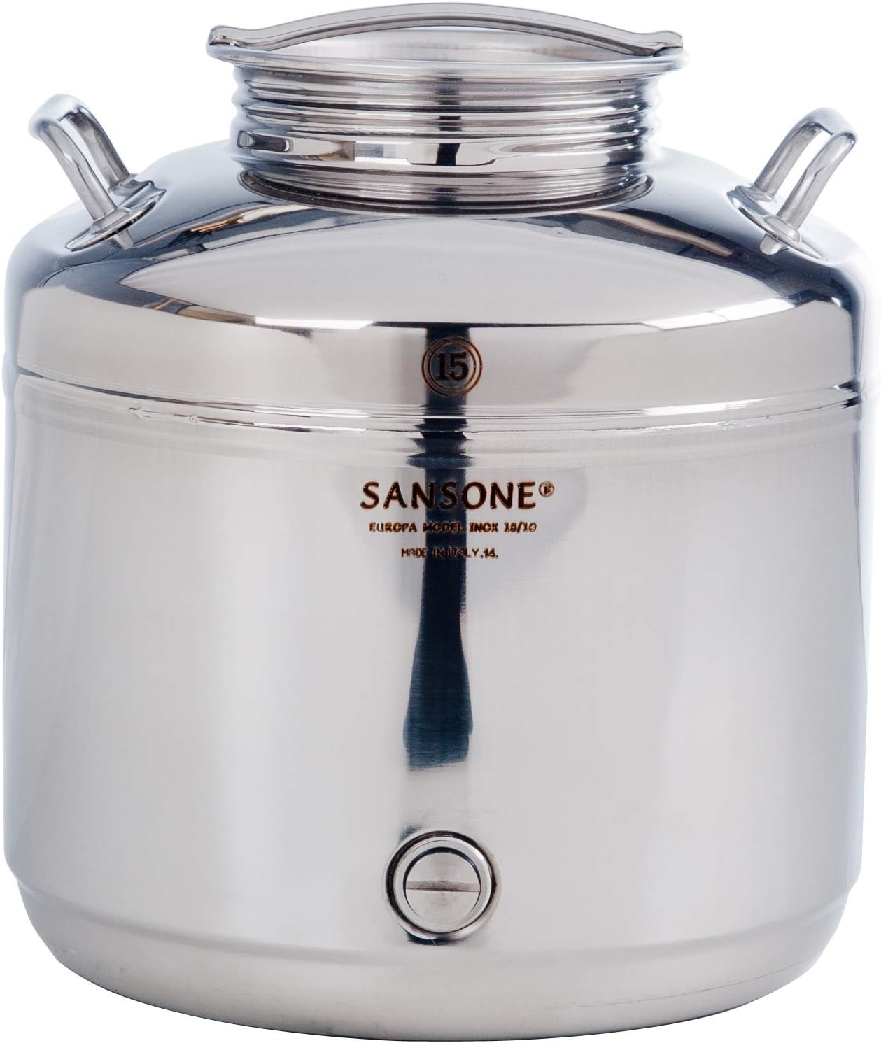 5 Gallon Stainless Steel Water Dispenser — Sansone, Made in Italy
