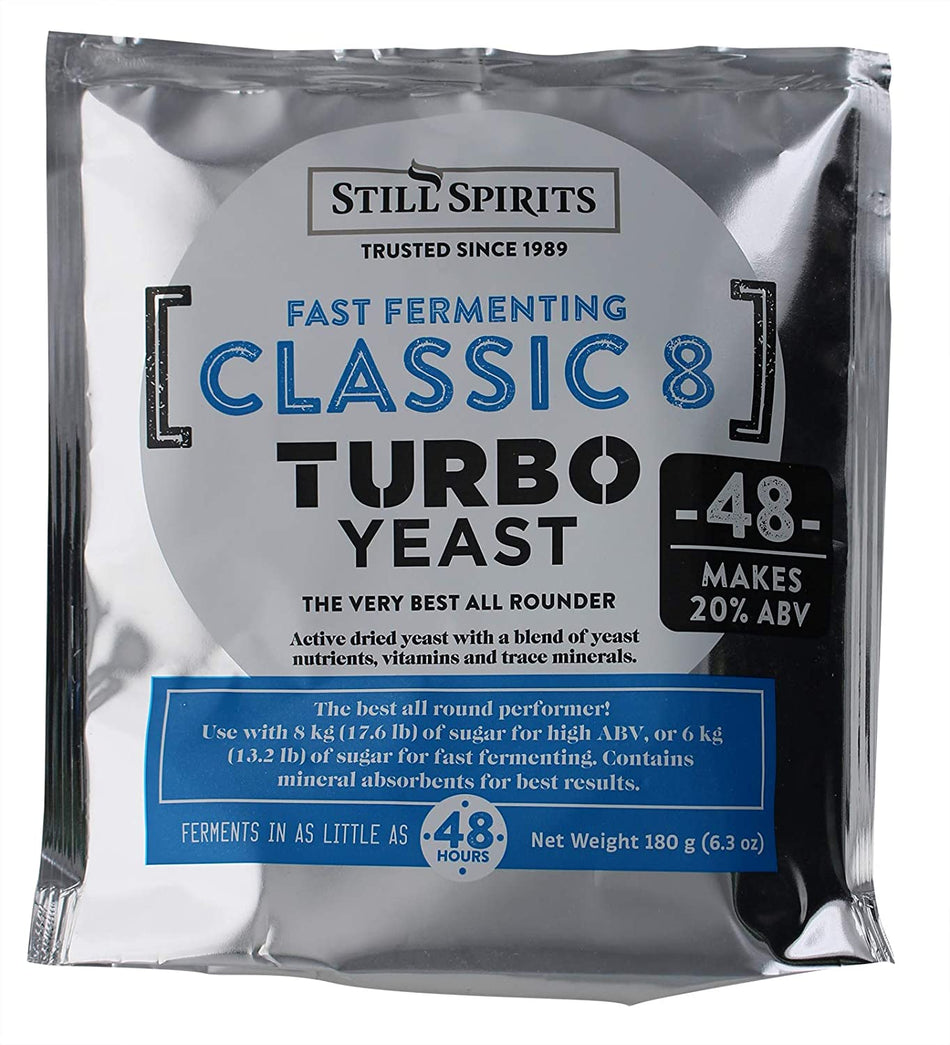 [5 PACK] Turbo Classic 8 Distillers Yeast (48 Hour) Still Spirits