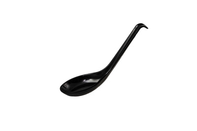Thunder Group 7200BK 5/8 Oz Soup Spoon Break-Resistant Melamine Black