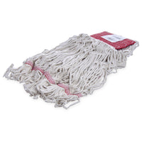 Carlisle 369552B00 18 Inch Large Looped End Wet Mop Head Cotton White