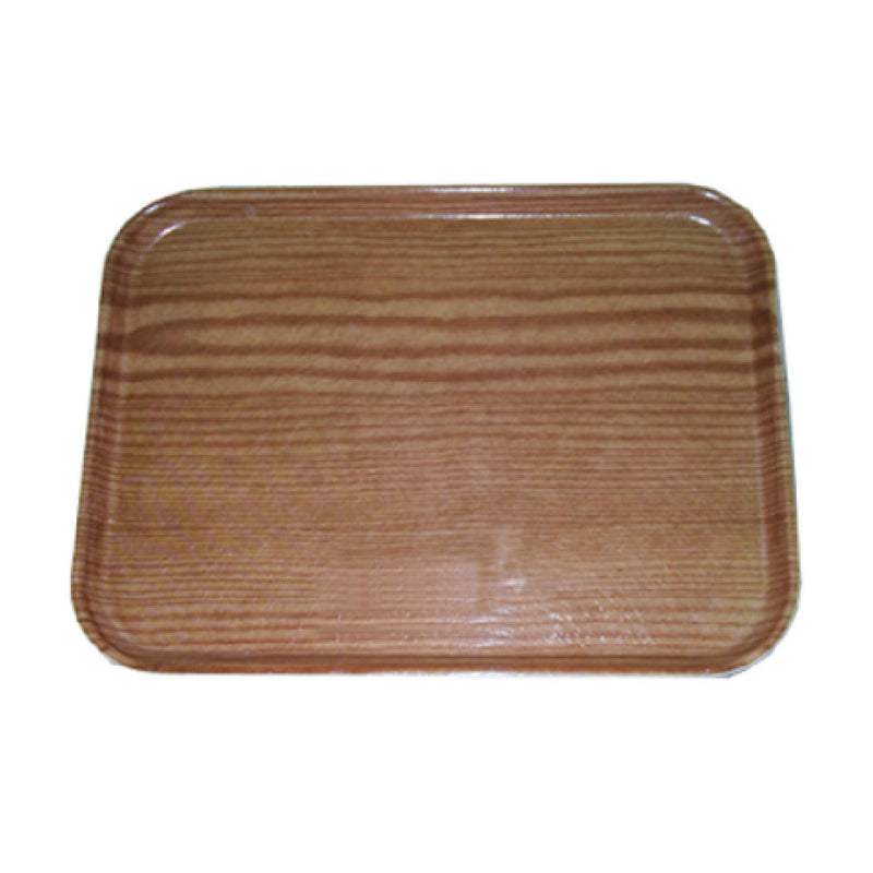 Carlisle 2618WFGQ094 25 to 17 Inch Display Tray Redwood Fiberglass with Wood Grain