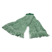 Carlisle 369440B09 3/4 Inch Looped-end Wet Mop Head Synthetic Blend Green