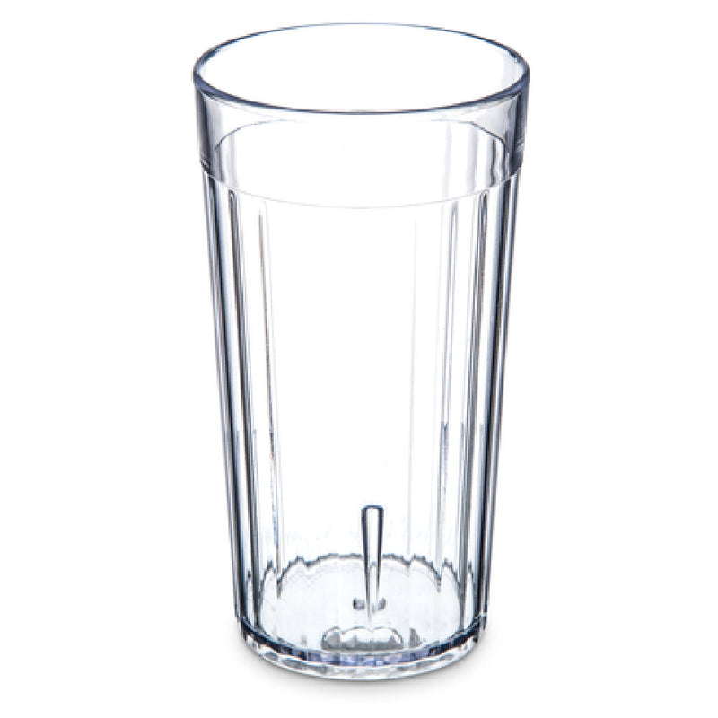 Carlisle 111207 12 Oz. Bistro Tumbler Clear SAN Fluted Dishwasher Safe
