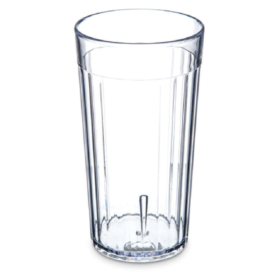 Carlisle 111207 12 Oz. Bistro Tumbler Clear SAN Fluted Dishwasher Safe