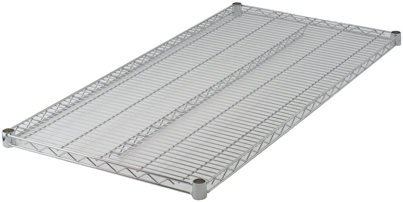 Winco VC-2442 42 Inch Wire Shelf Includes 4 Sleeve Clips Chrome Plated