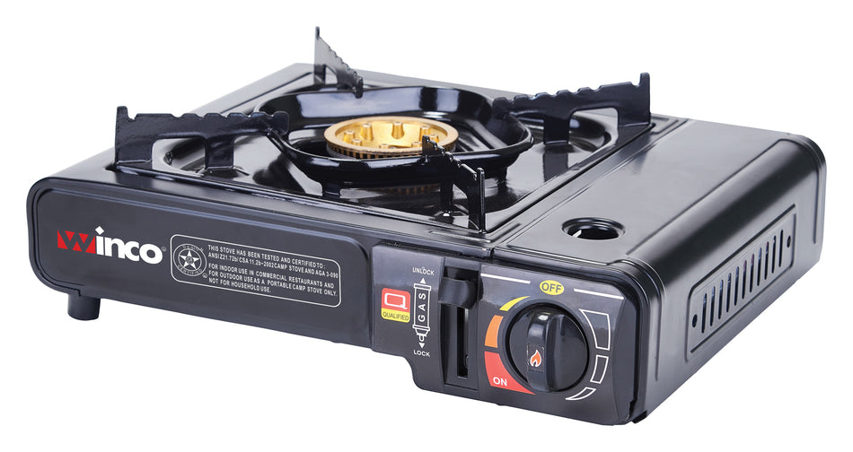 Winco PGS-1K Butane Stove Portable with Adjustable Heat 9500 BTU
