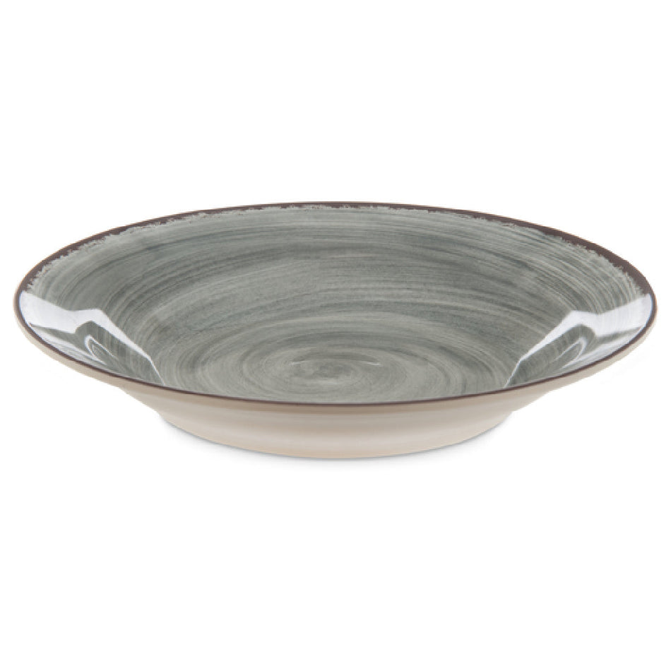 Carlisle 5400318 9 Inch Soup Bowl 18-1/2 Oz Swirl Design Melamine Gray