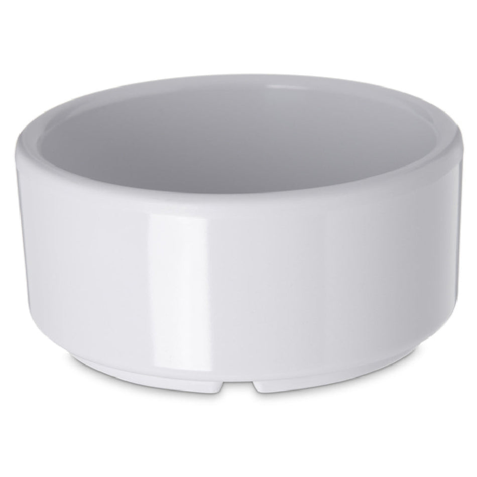 Carlisle 41402 4 Oz Ramekin Melamine White Dishwasher Safe Stackable