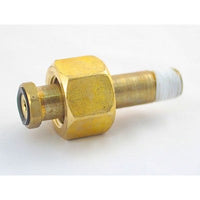 Taprite CO2 Regulator Nut and Inlet Nipple Assembly - Flat Seat