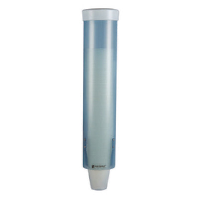 Carlisle C3165FBL 16 Inch San Jamar Water Cup Dispenser Wall Mount Plastic Frosted Blue