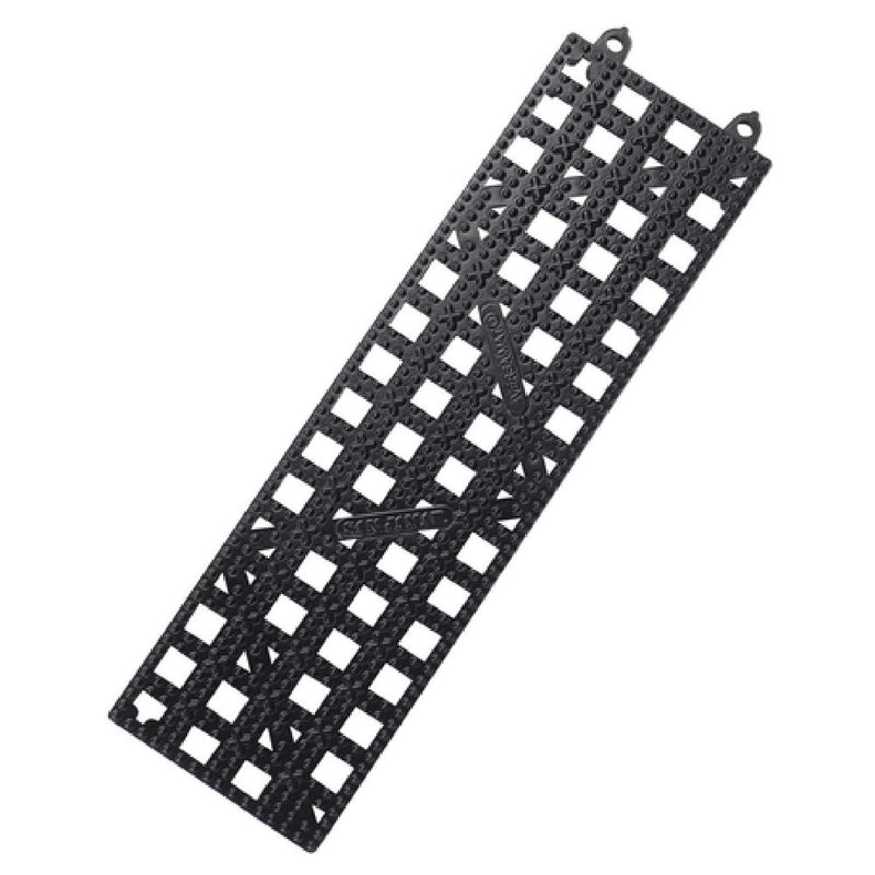 Carlisle VM5180BK 3-1/2 Inch x 12 Inch Interlocking Bar Mat Rubber Black