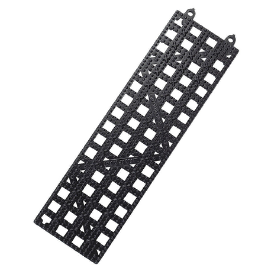 Carlisle VM5180BK 3-1/2 Inch x 12 Inch Interlocking Bar Mat Rubber Black