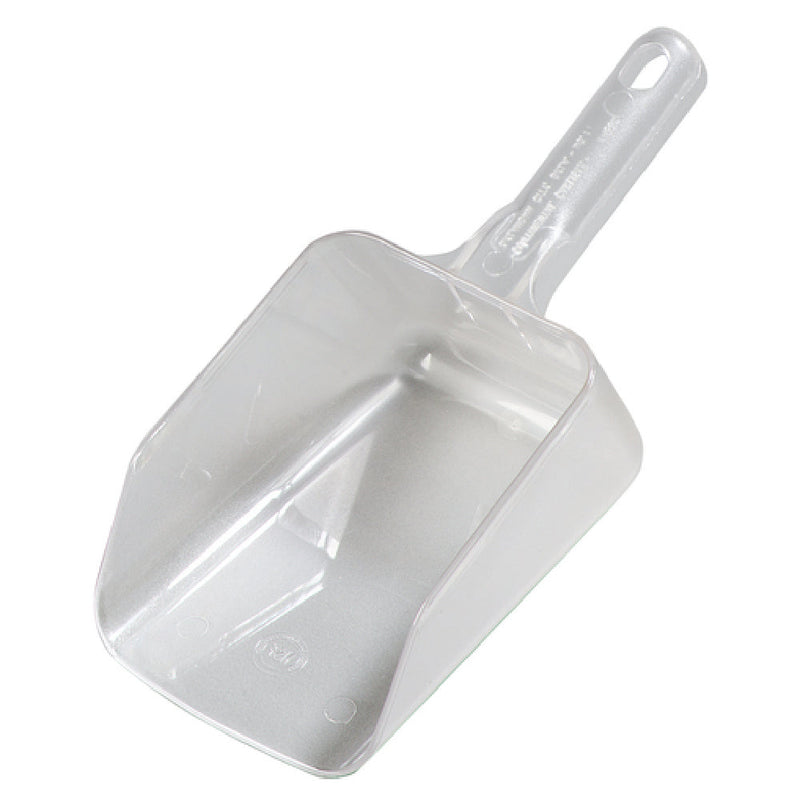 Carlisle 433207 32 Oz Scoop with Easy-grip Handle Clear Polycarbonate
