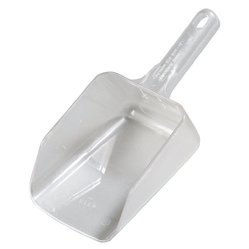 Carlisle 433207 32 Oz Scoop with Easy-grip Handle Clear Polycarbonate