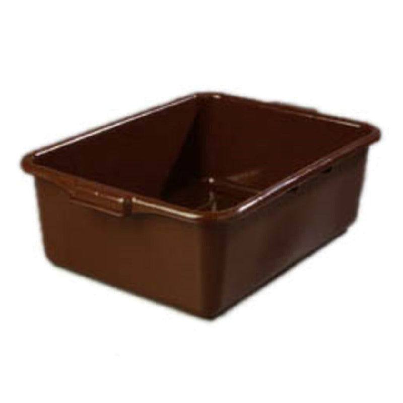 Carlisle 4401101 20 Inch Bus Box with Comfort Curve Handles High Density Polyethylene Brown