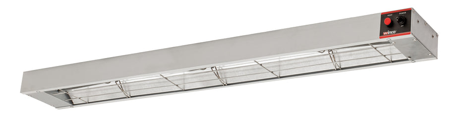 Winco ESH-48 Electric Strip Heater 48 Inch Tubular Aluminum Body with Undermount Brackets