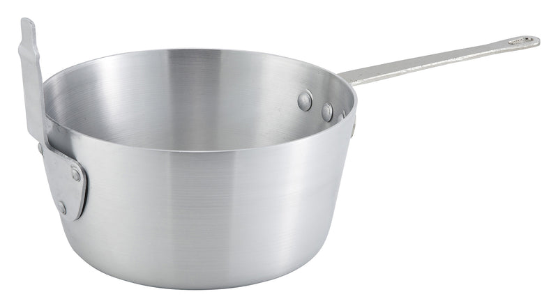 Winco ALSP-5 5-1/2 Qt Fryer/Pasta Pan Round Riveted Handle Aluminum
